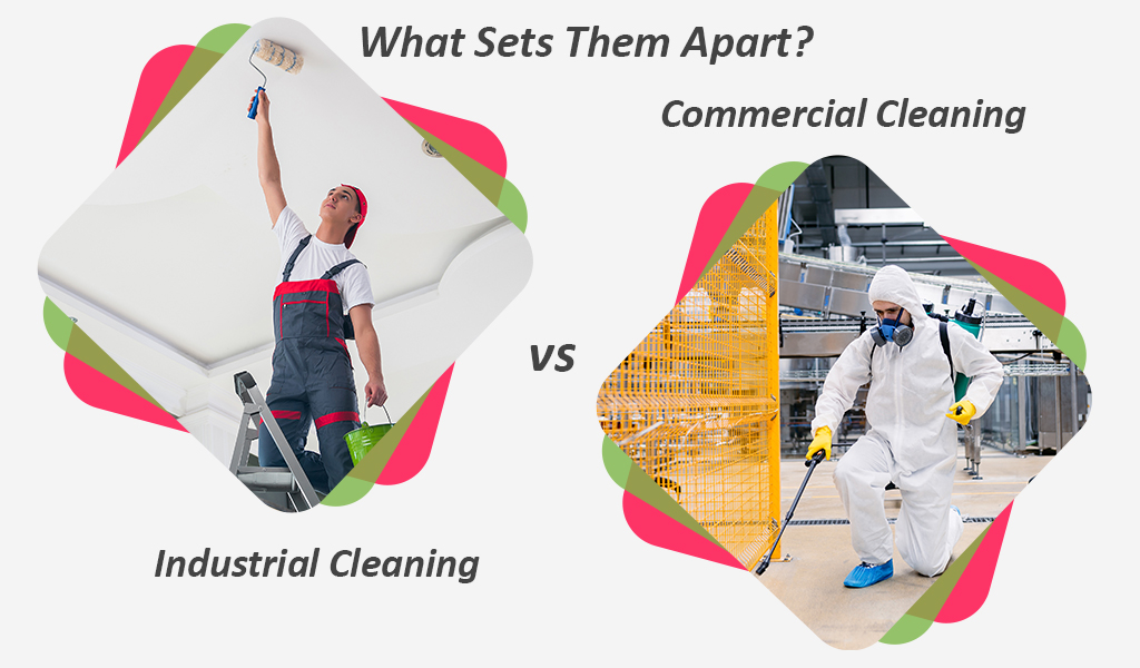 industiral cleaning vs commercial cleaning