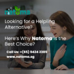 Two women discussing why Natoma is the best Helpling alternative in Singapore.