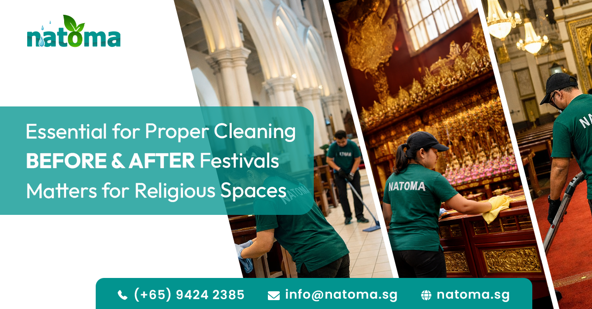 Proper Cleaning Before and After Festivals in Religious Spaces