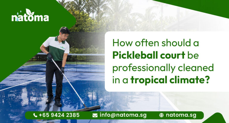 Pickle ball court maintenance